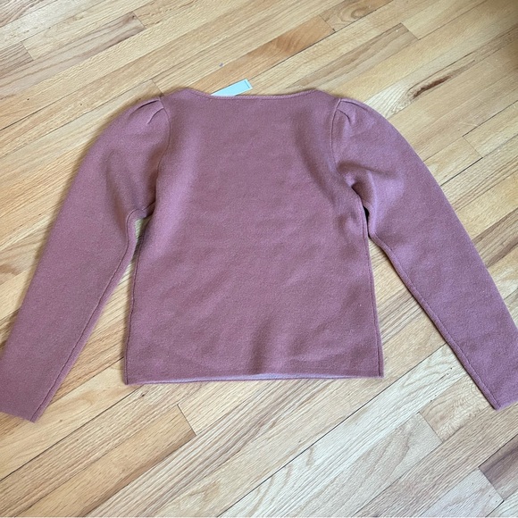 Rebecca Taylor Cashmere Blend Sweater Puff Sleeves Size Medium. NWT - Picture 12 of 12